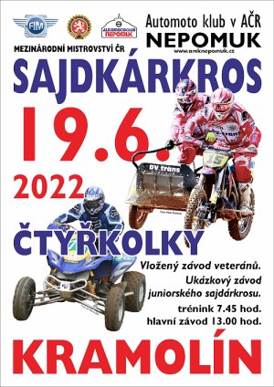 Plakát MMČR side a quad Kramolín 2022